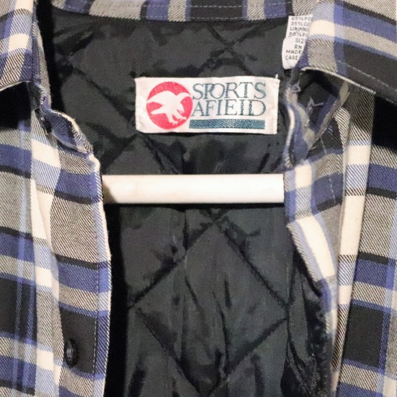 Sports Afield Flannel Quilted Lined 